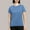 Light Blue, variant on Pincandy Women'S Solid Color Crew Neck Short Sleeve T-Shirts UPF 50 Sun Protection Quick Dry Athletic Running Workout Rash Guard Tops,Black,2XL
