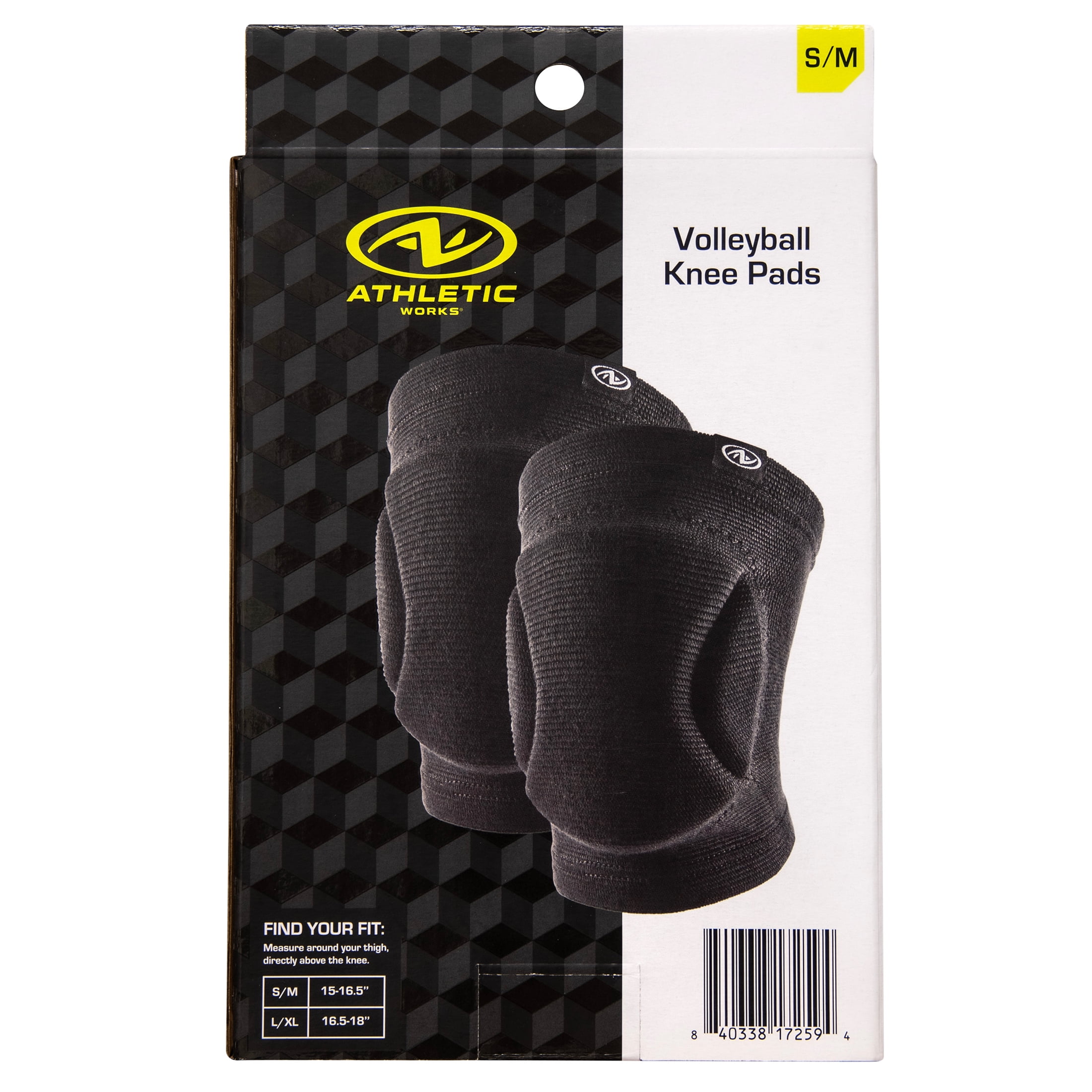 Athletic Works Volleyball Knee Pads, Unisex, Size S/M