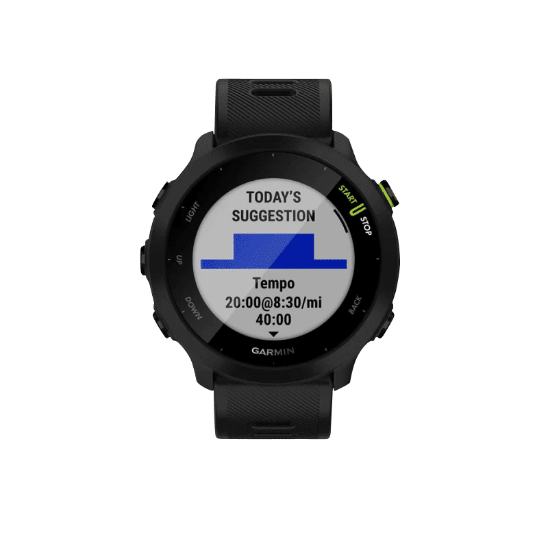 Restored Garmin Forerunner 55, Black Garmin Certified (Refurbished)