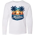 thumbnail image 3 of Inktastic Malibu Summer Beach Sunset Long Sleeve Youth T-Shirt, 3 of 5