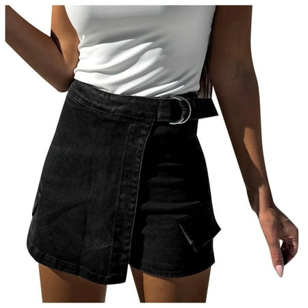 VMESZQFG Shorts for Women with Pockets Underwear Women Boy Shorts Womens Solid Color Pocket Straight Tube Loose Stretch Yoga Pants Color Contrast Solid Hair Curlers for Short Hair Women Black