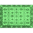 thumbnail image 1 of Ahgly Company Indoor Rectangle Oriental Emerald Green Traditional Area Rugs, 2' x 3', 1 of 4