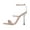 Champagne Glitter, variant on XYD Women Gorgeous Ankle Strap Sandals Open Toe Pearl Heels Pumps Wedding Evening Shoes Size 5 Black