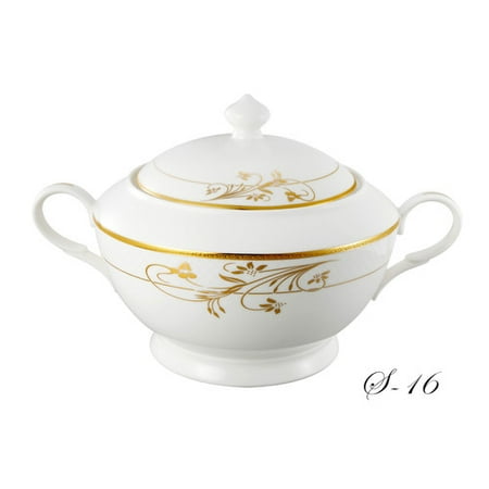 - Lorren Home Trends La Luna Bone China 4 qt. Tureen