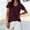 A1303 Watermelon Red, variant on T-Shirt for Women Classic Striped Pattern V Neck Short Sleeve Soft Graphic Fabric Slim Fit Casual Daily Essential Lightweight Summer Clothes