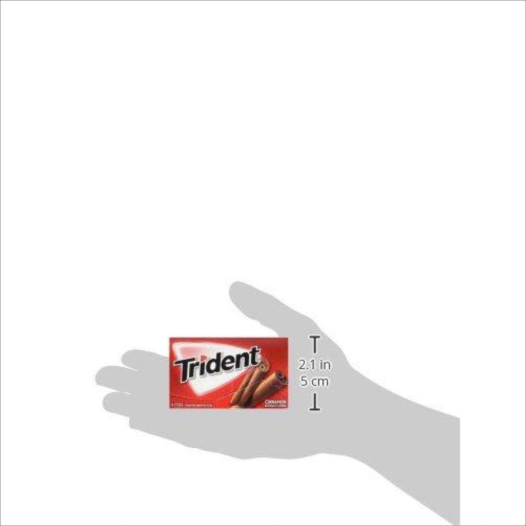 Trident Cinnamon Sugar Free Gum, 12 Packs of 14 Pieces (168 Total Pieces) - Default Title