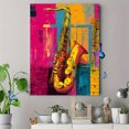 thumbnail image 4 of Jazz Saxophone Canvas Print, Perfect for Living Room, Office, Bar, Music Room, Cafe, 4 of 8