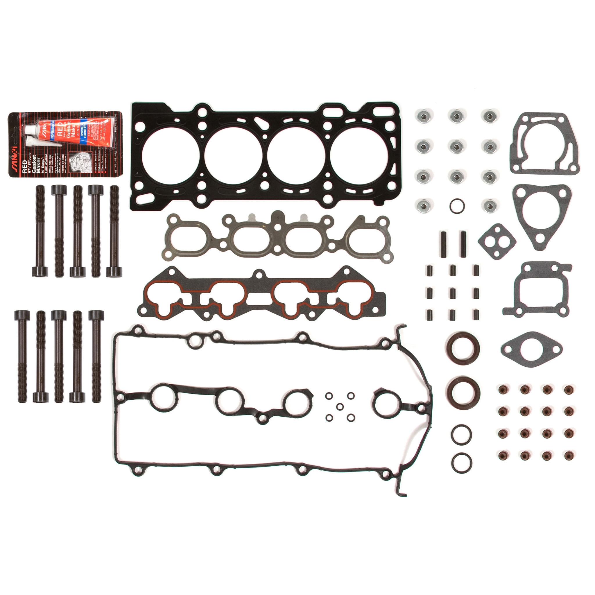 Evergreen HSHB6007 Head Gasket Set Head Bolts Fit 9397 Mazda 626 MX6 2