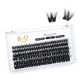 thumbnail image 1 of Lash Clusters Extensiones de pestañas DIY 72 grupos de pestañas CD Curl B&Q LASH Mega Volumen Pestañas individuales Extensiones de grupos de pestañas Wispy Lashes Cluster DIY en casa (NM-D-8-16MIX), 1 of 4
