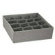 thumbnail image 4 of Caja de almacenamiento para ropa interior y calcetines, organizador de cajones Grid gris claro 16, 4 of 9