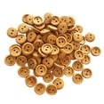 thumbnail image 2 of Tachiuwa 5x100Pcs Vintage 2 Holes Wood Buttons for Sewing Scrapbooking Light Brown 13mm 5 Pcs, 2 of 9