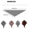 thumbnail image 4 of Guardurnaity Elegante jersey de lana triangular para mujer, tejido acrílico y lana, ideal para viajes, combina a la perfección con diversas Accesorios de disfraces raya negra, 4 of 6