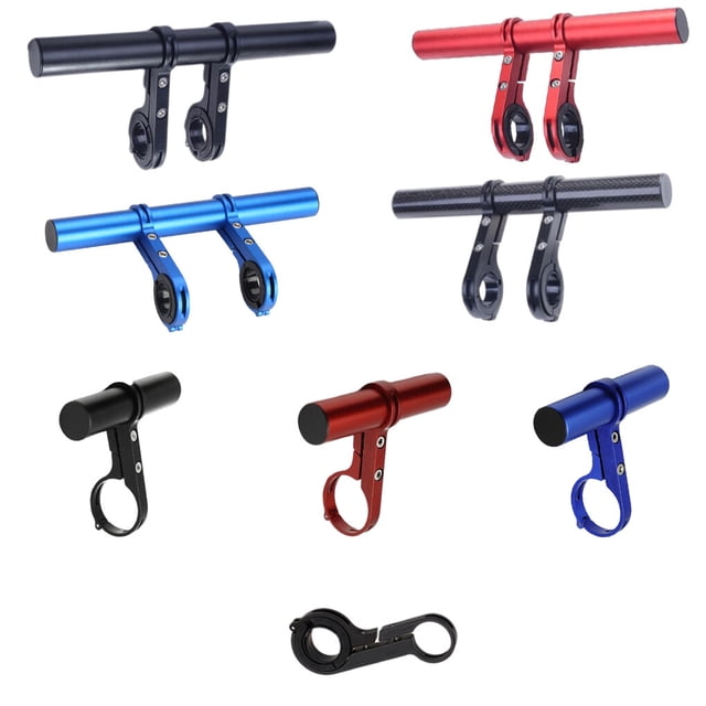 pitrice Bike Handlebar Extender Handle Bar Extended Bracket Extension Alloy Holder Mount, Red, 10cm, Extended Bracket