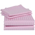 thumbnail image 1 of 1100 Thread Count 4 Piece Quality Sheet Set 21 Inch Deep Pocket 100% Egyptian Cotton Stripe Pattern, 1 of 4
