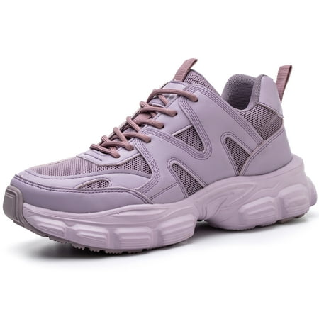 OwnShoe Womens Safety Shoes Steel Toe Work Sneakers Lightweight Non-Slip Industrial Boots