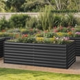thumbnail image 2 of Uforic 6x3x2 ft Galvanized Raised Garden Bed Kit, Black Metal Planter Box with Gloves, Ground Nails & Support Rod, Outdoor Above Ground Planter for Vegetables, Flowers, Plants, 2 of 7