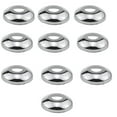 thumbnail image 1 of 10 Pcs Couvercle de Bride de Robinet en Acier Inoxydable Forme Ronde Durable 10 Pcs, 1 of 5