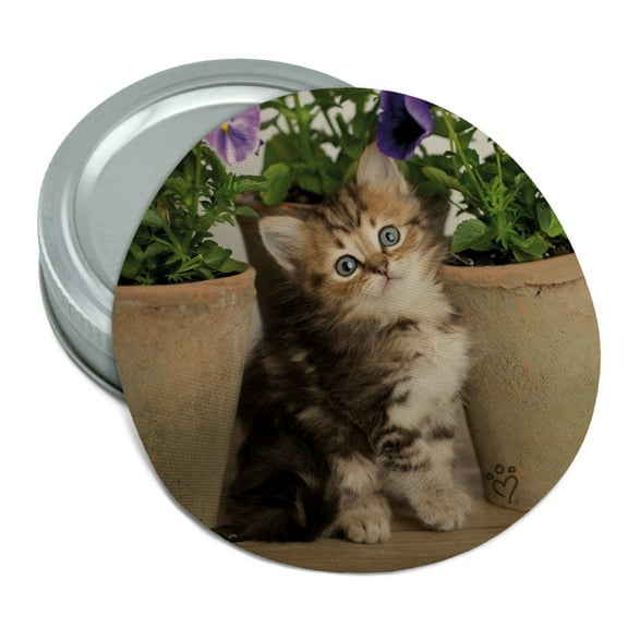 Ragdoll Tiffany Kitten Cat Flower Pots Round Rubber Non-Slip Jar Gripper Lid Opener