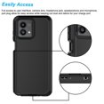 thumbnail image 5 of For Moto G 5G 2023 Case,Sturdy Phone Case for Motorola G 5G 2023 6.5",Njjex Full-Body Shockproof Protection Hard Plastic & Shock Absorption Rubber Rugged Bumper 3-in-1 Case Cover - Black, 5 of 6
