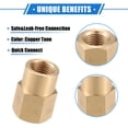 thumbnail image 3 of Conector de manguera de tornillo de latón adaptador hembra G1/4" de Unique Bargains, 3 of 7