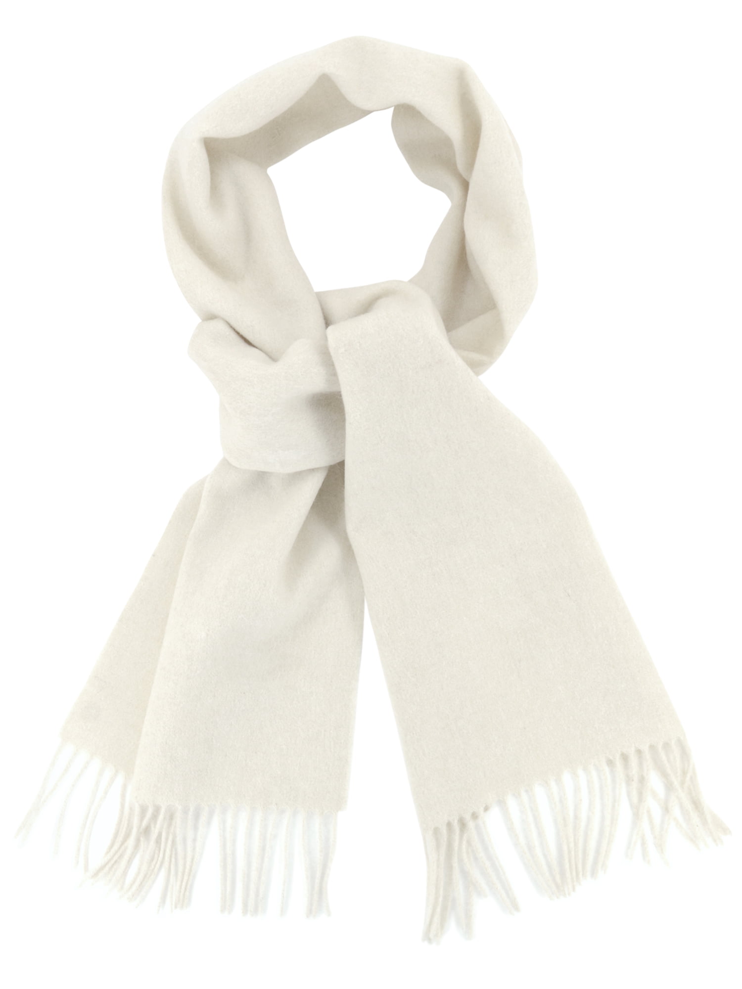 Biagio 100% Wool NECK Scarf Solid Cream Color Scarve for Men or Women ...
