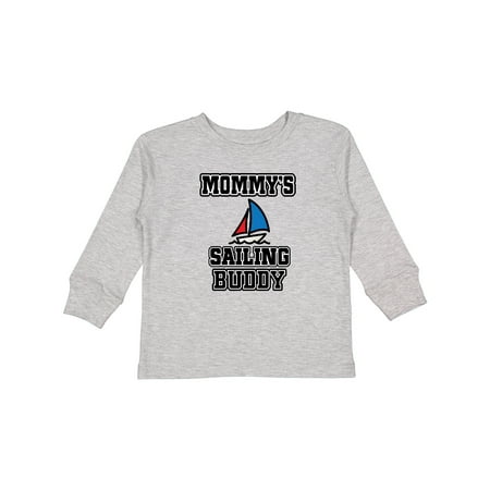 

Inktastic Mommy Sailing Buddy Sailboat Gift Toddler Boy or Toddler Girl Long Sleeve T-Shirt