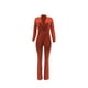 thumbnail image 2 of SAYOO Office Lady Traje de 2 piezas Slim Fit Color sólido Mujeres Blazer y conjunto de pantalones de trabajo para ropa casual Fiesta de negocios SAYOO  Moda, 2 of 6