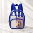 thumbnail image 6 of MMJ Backpack Clear Mini Transparent PVC Small Casual Daypack for Stadium Concert Travel 8.98x7.48x2.76in, 6 of 6