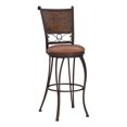thumbnail image 2 of Home Square Stamped Back 30" Metal Bar Stool in Bronze - Set of 2, 2 of 11