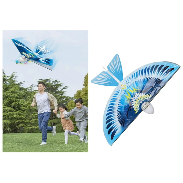 Self Flying Bird, 75mah Self Flying Toy USB Port Blue for Gift