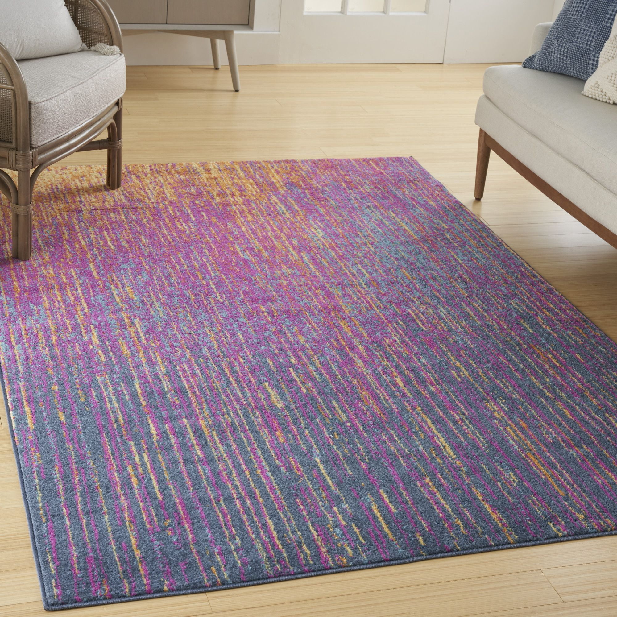 Nourison Passion Modern Abstract Indoor Rug Multicolor 5'3" x 7'3"