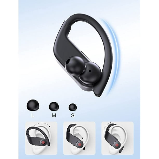 Écouteurs sans fil, écouteurs sans fil Bluetooth 5.1 intra