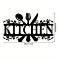 thumbnail image 5 of 2pcs Black Fork Spoon Metal Signs - Rustic Kitchen Decor for Home & Farmhouse Kitchen Wall Decors, 5 of 5