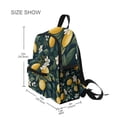 thumbnail image 3 of FORMRS School Backpack with Front Zippered Pocket 12" Student Travel Daypack, Floral Lemons, 3 of 6