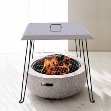 26''X26'' Fire Pit Lid Cover Stainless Steel Burner Pan Lid Square with Handle