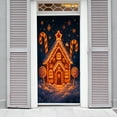 thumbnail image 4 of Hometravel Christmas Door Curtain Decor, Holiday Scene Background Door Cover, Festive Entryway Decorations for Home, Party Settings, 4 of 6