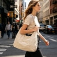 thumbnail image 6 of YiJuHui Large Tote Bag for Women, Nylon Padded Laptop Shoulder Bag, Water-Repellent Commuter Crossbody Purse with Adjustable Strap, Spacious Work Office Travel Handbag, 6 of 6