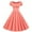 Orange, variant on Womens s dress,swing dresses for women,Retro dresses for women Women Summer Square Neck Short Sleeve Retro 50s 60s Vintage Party Swing Dress