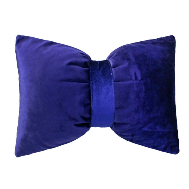 11x16 Inch Vanity Chair Back Pillow with Removable Adjustable Bow Decorative Cushion for Home Styling Headboard Car Backrest