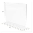 thumbnail image 5 of Deflecto Classic Image Double-Sided Sign Holder, 11 x 8.5 Insert, Clear, 5 of 10