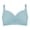 Blue, variant on Womens Bras Pure Cotton Close Knit Front Opening Anti Sagging Plus Size Bra Push Up Bras for Women