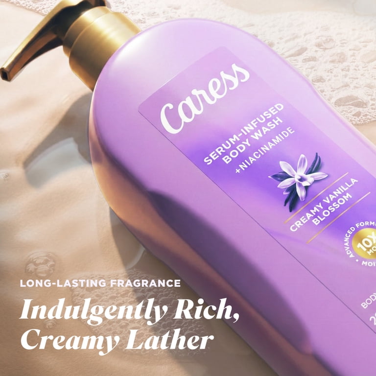 Caress Creamy Vanilla Blossom Serum-Infused Body Wash, 20 oz photo 7