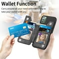 thumbnail image 4 of Phone Case for Samsung Galaxy Note 20 Glaxay Note20 5G Wallet Cover with Screen Protector and Zipper Credit Card Holder Stand Leather Cell Accessories Gaxaly Notes 20s Twenty Not S20 Women Men Black, 4 of 7