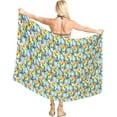 thumbnail image 5 of LA LEELA Women's Summer Beachwear Sarong Coverups Swimsuit Bikini Beach Wraps Pareo Swimwear Swim Cover ups for Women One Size Tiny Sunflower, Multicolor, 5 of 5
