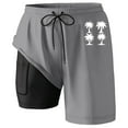 thumbnail image 4 of Kcolen Men's Swim Trunks Elastic Waist Drawstring Board Shorts Comfy Swimwear Liner Compression Summer Beach Swimming Shorts for Men, 4 of 4