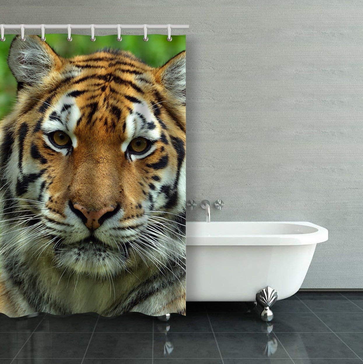 BPBOP Portrait Of Tigers Shower Curtain Bathroom Curtain 36x72 inches