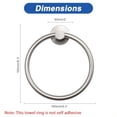 thumbnail image 3 of Bath Towel Ring Bathroom Hardware Accessories-Thicken Stainless Steel Hand Towel Holder for Bathroom Modern Round Towel Hanger Wall Mounted Brushed Nickel 1 Pack, 3 of 7