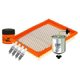 thumbnail image 1 of Kit De Bujías Doble Platino, Filtro De Aire, Filtro De Aceite Y Filtro De Combustible 7 PIEZAS Afinación Sin Aceite Compatible con Tsuru 2013 A 2017 Nissan L4 1.6L, 1 of 3