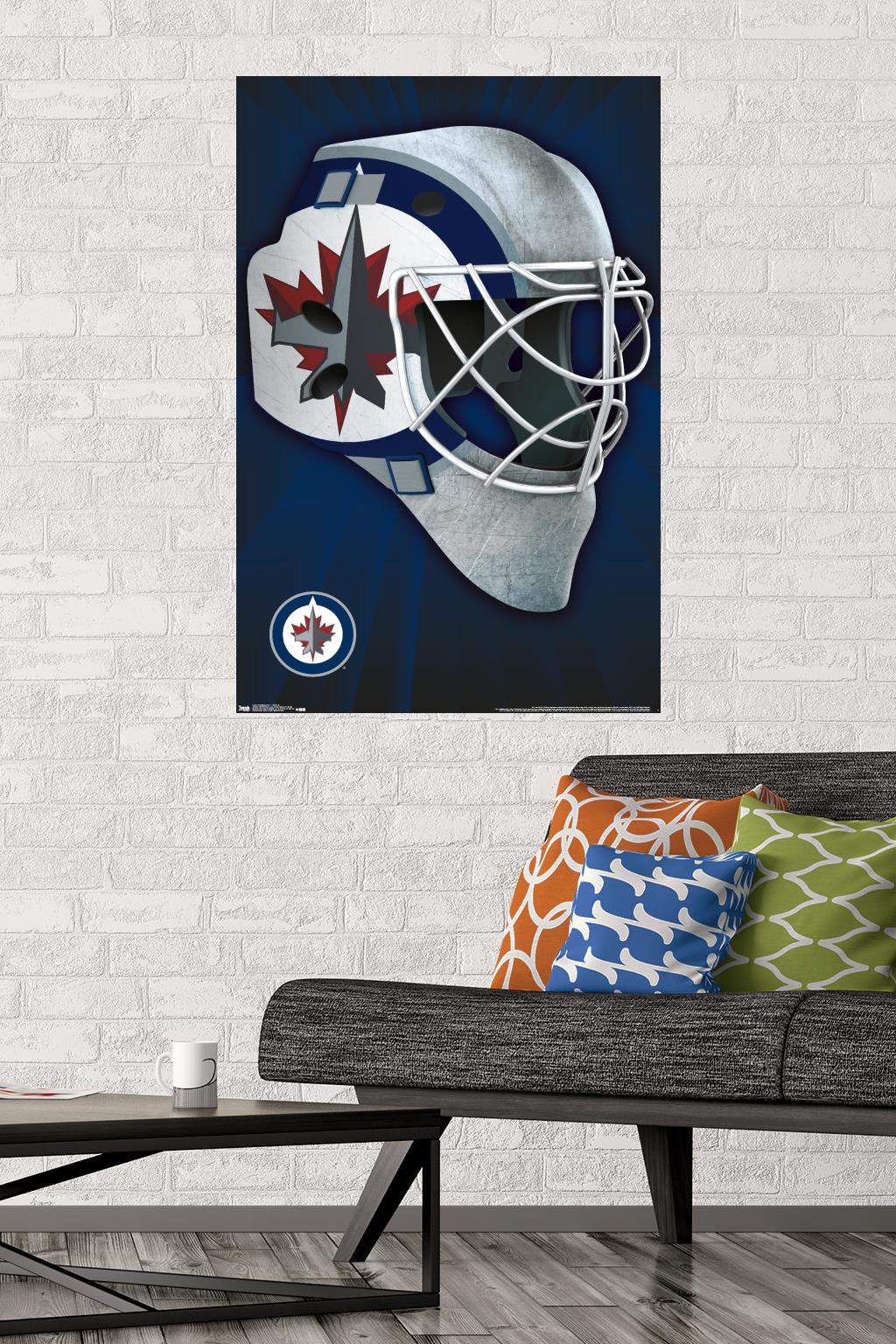 NHL Winnipeg Jets - Mask 16 Wall Poster, 22.375" x 34"