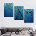 thumbnail image 4 of COMIO  Framed Canvas Wall Art Print On Canvas Cormorant Bird Hunting Fish Pictures Posters Artwork for Living Room Bedroom Ready to Hang Wall Decor 12''x16''X3 Panels, 4 of 4